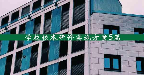 学校校本研修实施方案5篇