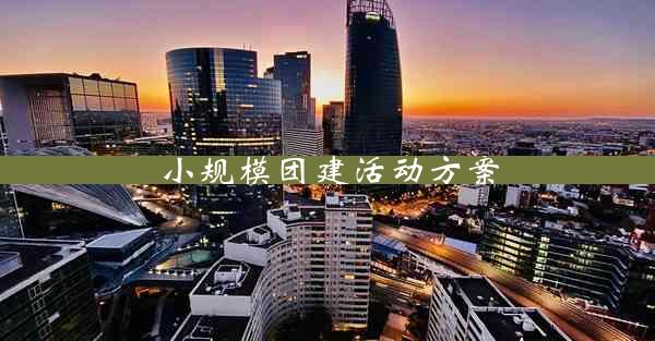 小规模团建活动方案