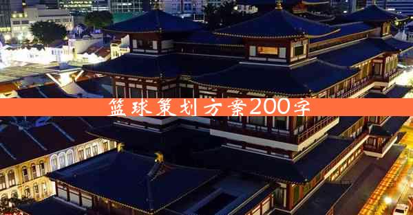 篮球策划方案200字