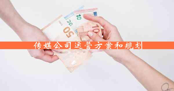 传媒公司运营方案和规划