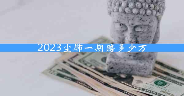 2023尘肺一期赔多少万