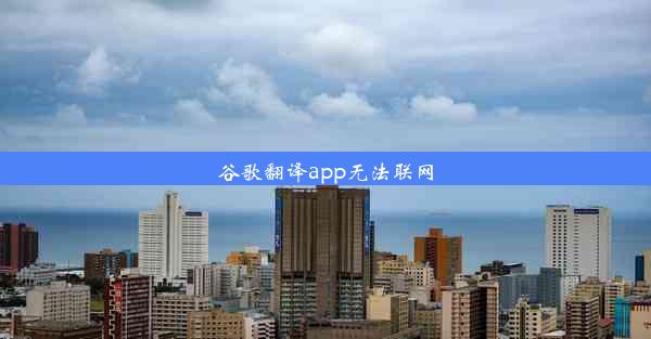 谷歌翻译app无法联网