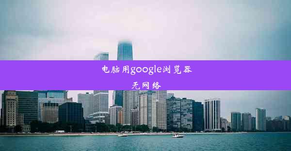 电脑用google浏览器无网络