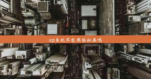 xp系统不能用模拟器吗