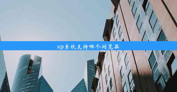 xp系统支持哪个浏览器