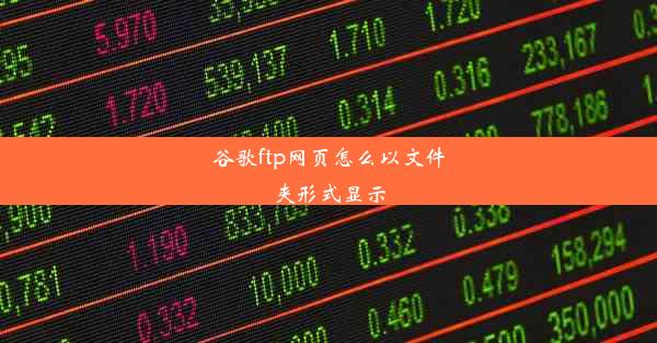 谷歌ftp网页怎么以文件夹形式显示