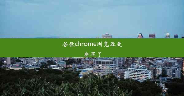 谷歌chrome浏览器更新不了