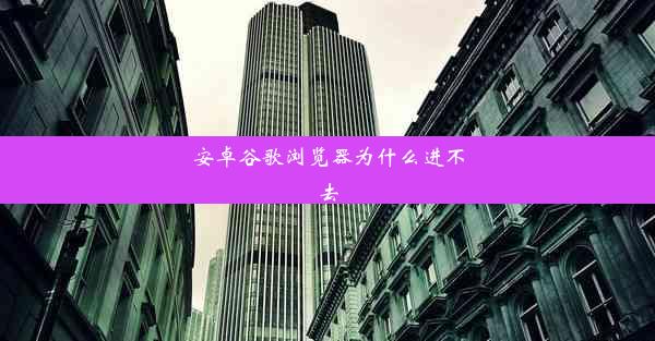 安卓谷歌浏览器为什么进不去