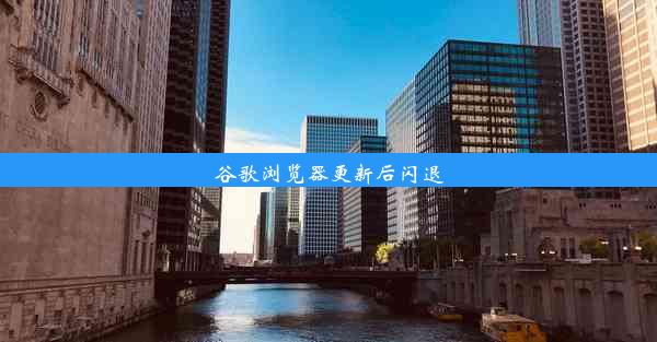 谷歌浏览器更新后闪退