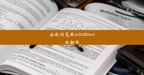 谷歌浏览器windows版翻译