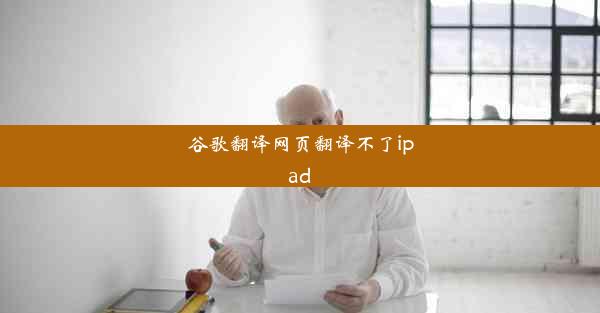 谷歌翻译网页翻译不了ipad