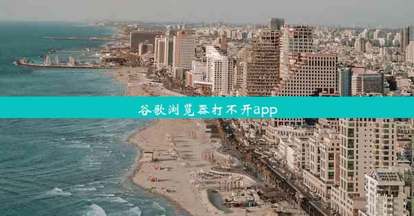 谷歌浏览器打不开app