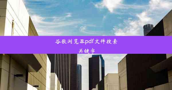 谷歌浏览器pdf文件搜索关键字