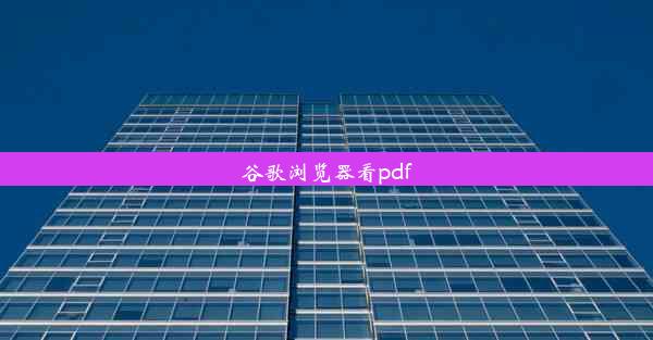 谷歌浏览器看pdf