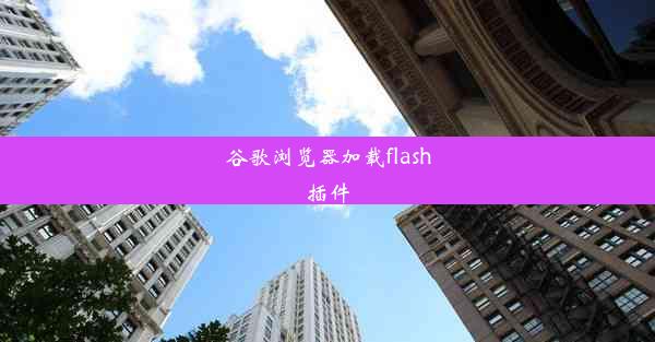 谷歌浏览器加载flash插件