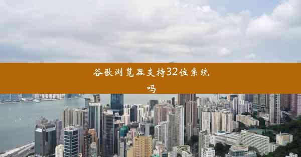 谷歌浏览器支持32位系统吗