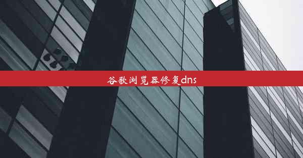 谷歌浏览器修复dns