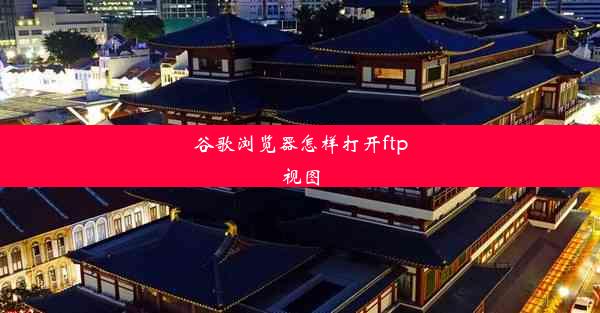 谷歌浏览器怎样打开ftp视图