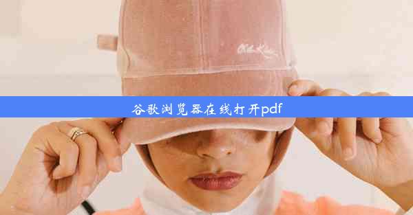 谷歌浏览器在线打开pdf