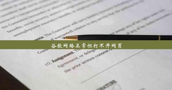 谷歌网络正常但打不开网页