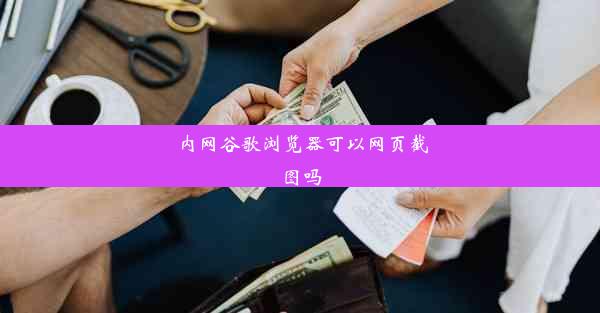 内网谷歌浏览器可以网页截图吗