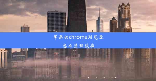 苹果的chrome浏览器怎么清理缓存