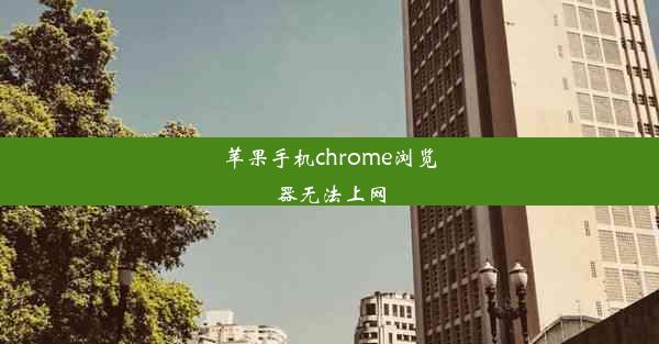 苹果手机chrome浏览器无法上网