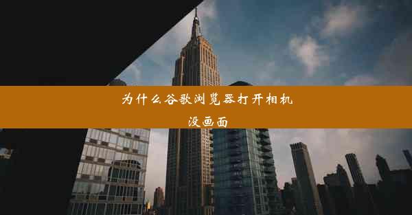 为什么谷歌浏览器打开相机没画面