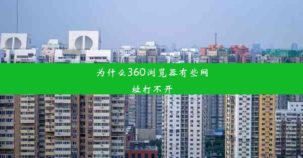 为什么360浏览器有些网址打不开