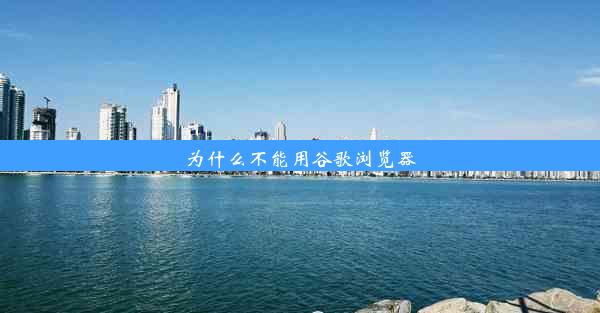 为什么不能用谷歌浏览器