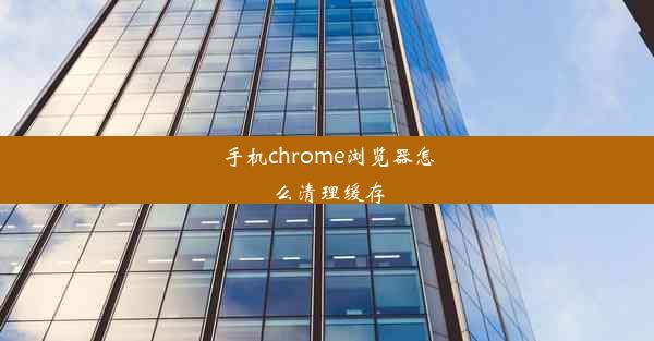 手机chrome浏览器怎么清理缓存