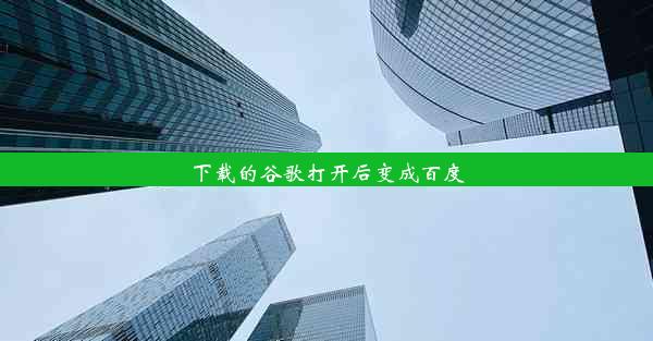 下载的谷歌打开后变成百度