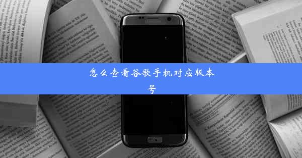 怎么查看谷歌手机对应版本号