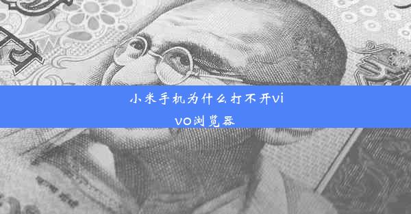 小米手机为什么打不开vivo浏览器