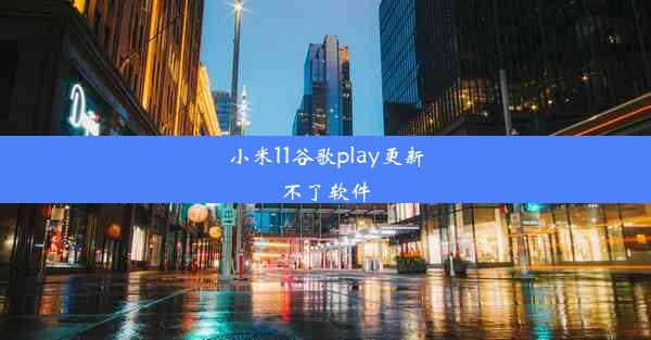 小米11谷歌play更新不了软件