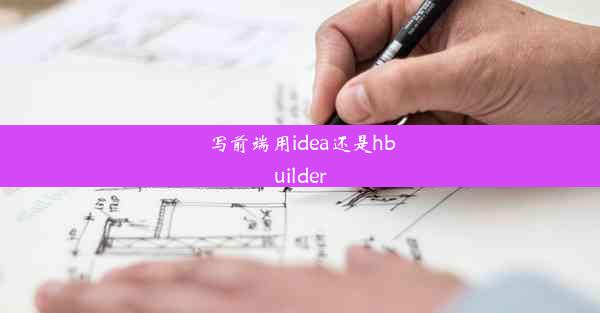 写前端用idea还是hbuilder