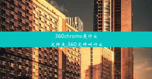 360chrome是什么文件夹,360文件叫什么