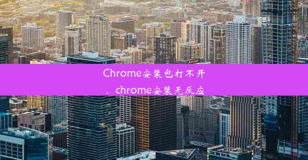 Chrome安装包打不开、chrome安装无反应