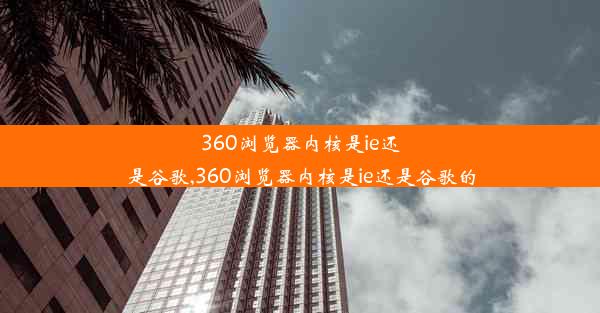 360浏览器内核是ie还是谷歌,360浏览器内核是ie还是谷歌的