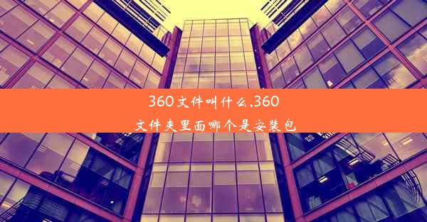 360文件叫什么,360文件夹里面哪个是安装包