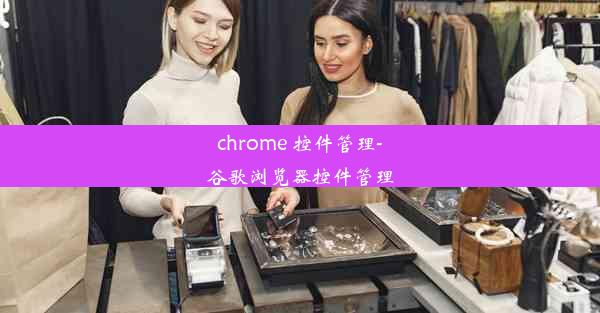 chrome 控件管理-谷歌浏览器控件管理