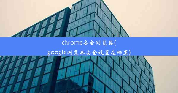 chrome安全浏览器(google浏览器安全设置在哪里)