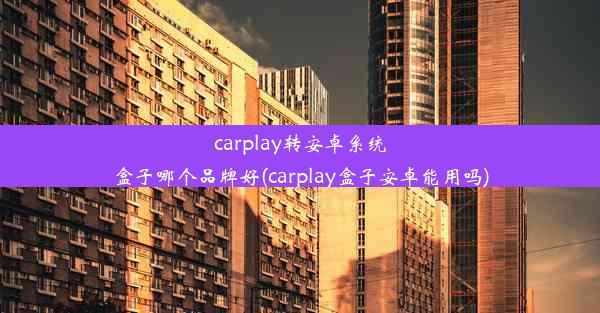 carplay转安卓系统盒子哪个品牌好(carplay盒子安卓能用吗)