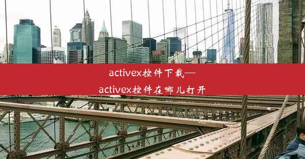 activex控件下载—activex控件在哪儿打开