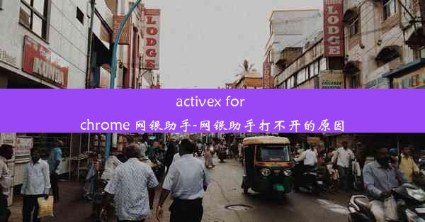 activex for chrome 网银助手-网银助手打不开的原因