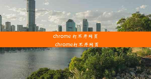 chrome 打不开网页_chrome打不开网页