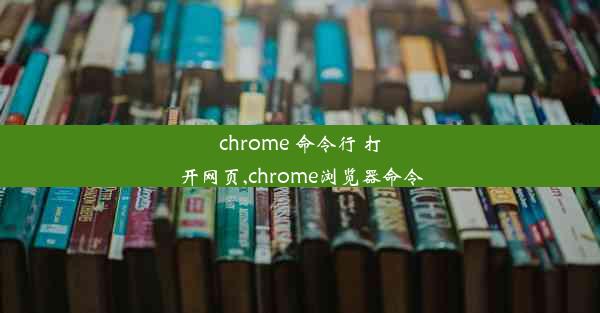 chrome 命令行 打开网页,chrome浏览器命令