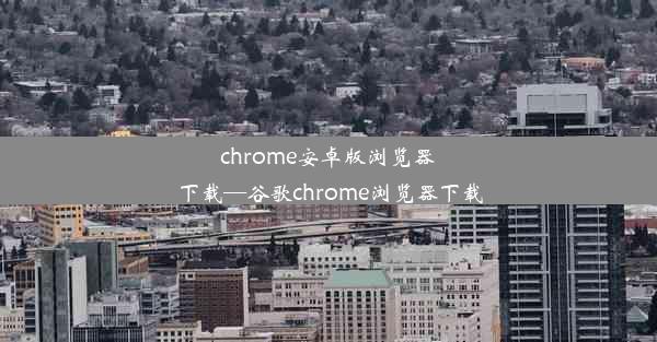 chrome安卓版浏览器下载—谷歌chrome浏览器下载