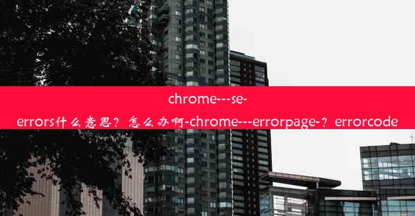 chrome---se-errors什么意思？怎么办啊-chrome---errorpage-？errorcode