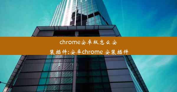 chrome安卓版怎么安装插件;安卓chrome 安装插件